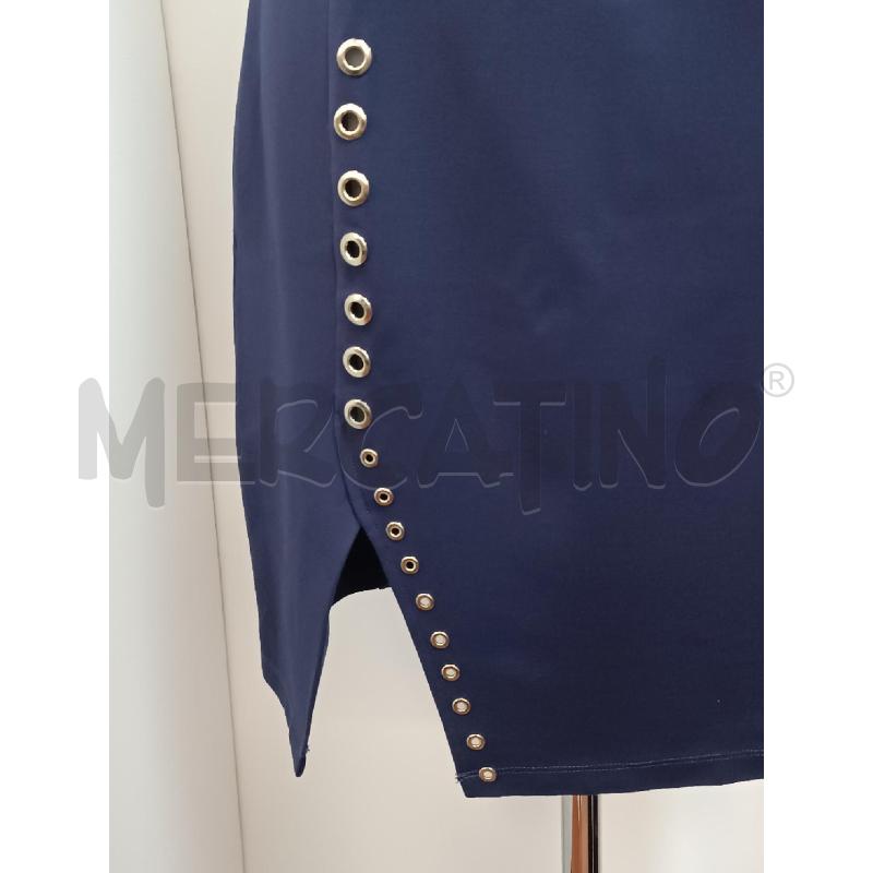 VESTITO DONNA MARCIANO BLU CON BORCHIE SMANICATO SCOLLO V  | Mercatino dell'Usato Torino tenivelli 3