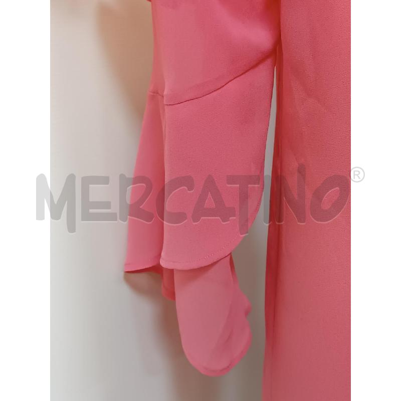 VESTITO DONNA MARCIANO GUESS ROSA MANICHE CON VOLLANT | Mercatino dell'Usato Torino tenivelli 2