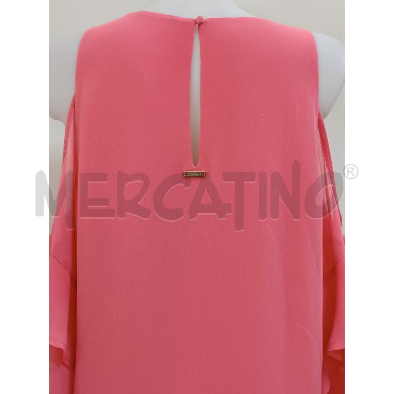 VESTITO DONNA MARCIANO GUESS ROSA MANICHE CON VOLLANT | Mercatino dell'Usato Torino tenivelli 4