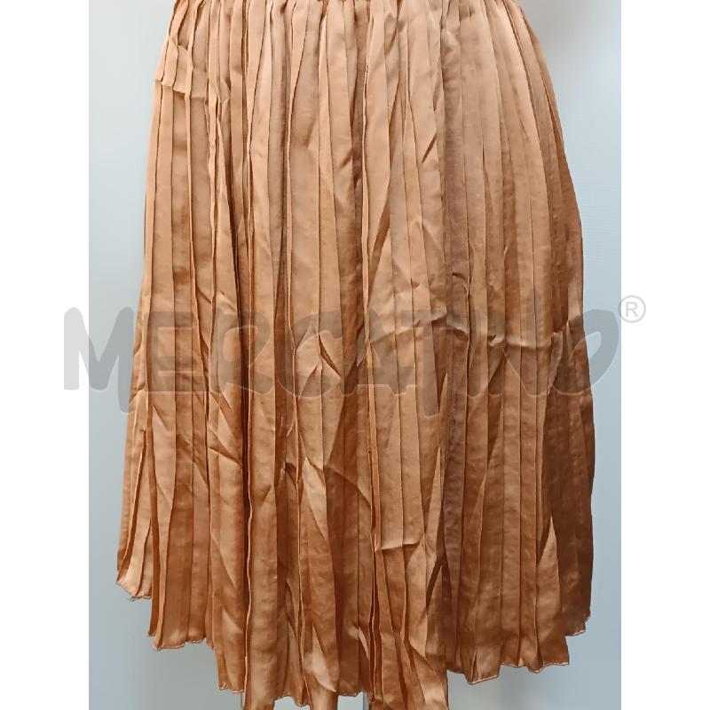 VESTITO DONNA MASSIMO REBECCHI PLISSETTATO ORO ROSA  SMANICATO  | Mercatino dell'Usato Torino tenivelli 3