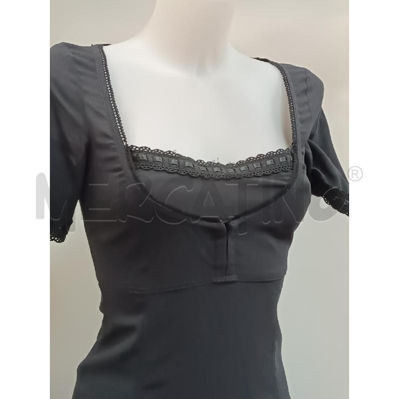 VESTITO DONNA MAX CO NERO 1/2MANICA BRD MACRAME  | Mercatino dell'Usato Torino tenivelli 2