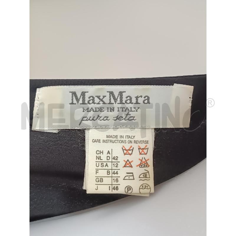 VESTITO DONNA MAX MARA PURA SETA NERO FLOREALE ROSSO ROSA ARANCIONE GIALLO  | Mercatino dell'Usato Torino tenivelli 4