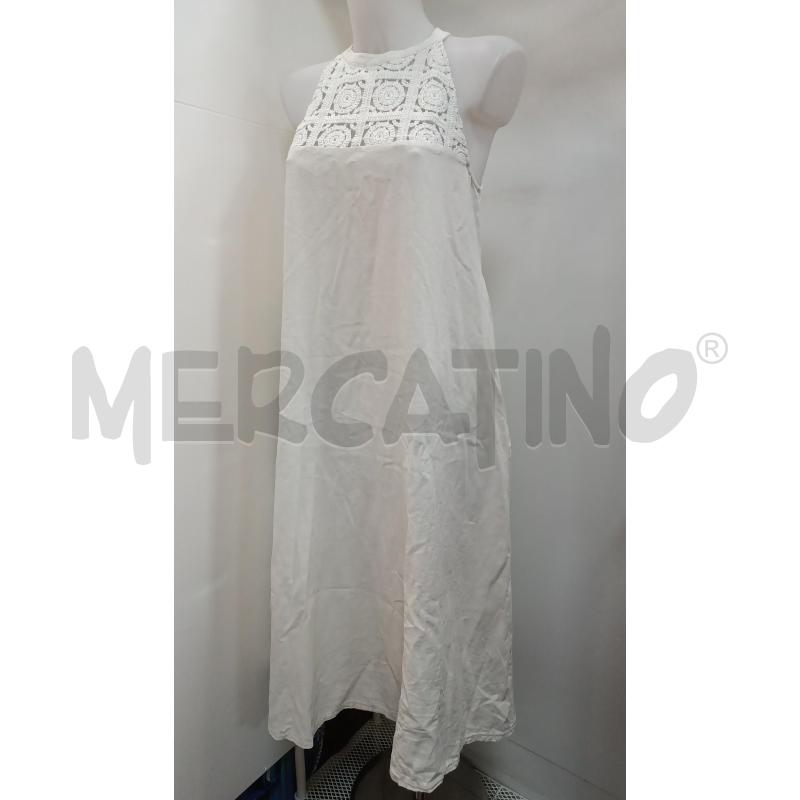 VESTITO DONNA MOTIVI PANNA T.LINO SMANICATO UNCINETTO ALTO | Mercatino dell'Usato Torino tenivelli 1