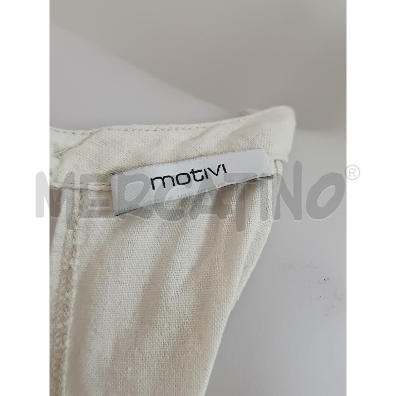 VESTITO DONNA MOTIVI PANNA T.LINO SMANICATO UNCINETTO ALTO | Mercatino dell'Usato Torino tenivelli 4