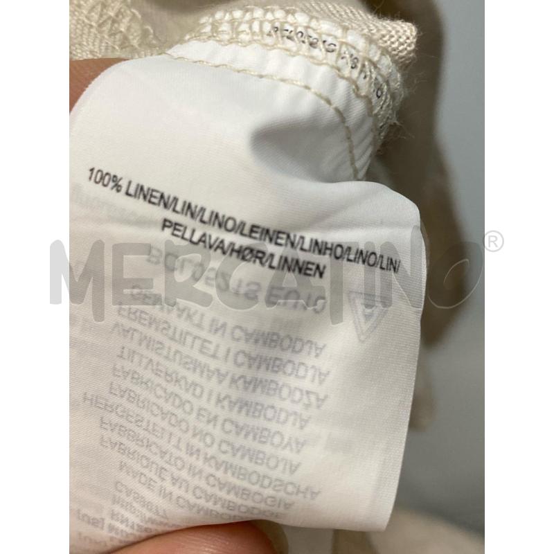 VESTITO DONNA MUJI LINO BEIGE CAMICIONE | Mercatino dell'Usato Torino tenivelli 5