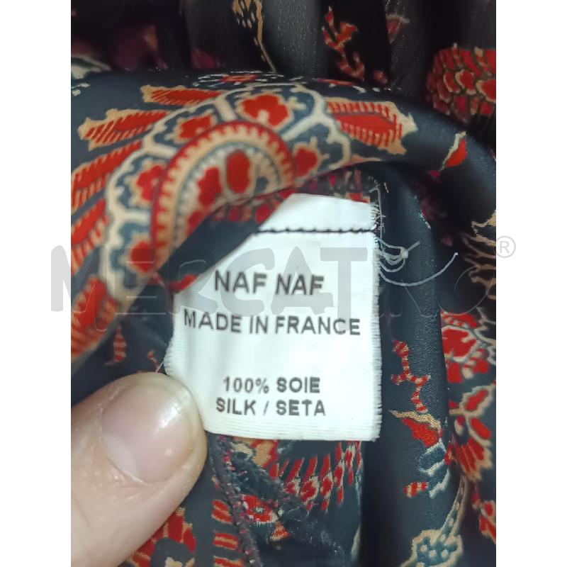 VESTITO DONNA NAF MAF NERO FANTASIA ARABESCHE ROSSE BRETELLE  | Mercatino dell'Usato Torino tenivelli 4