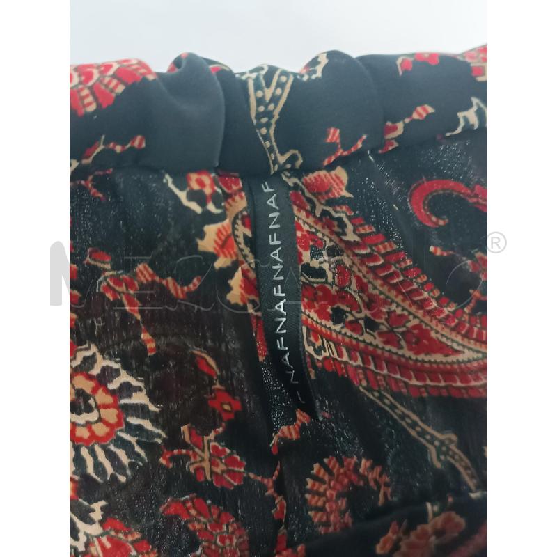 VESTITO DONNA NAF MAF NERO FANTASIA ARABESCHE ROSSE BRETELLE  | Mercatino dell'Usato Torino tenivelli 5