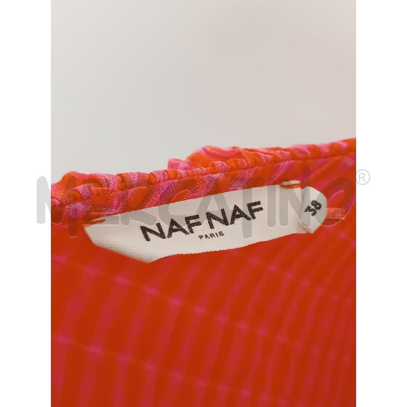 VESTITO DONNA NAF NAF QUADRETTI ROSA ARANCIONE MONOSPALLA  | Mercatino dell'Usato Torino tenivelli 4
