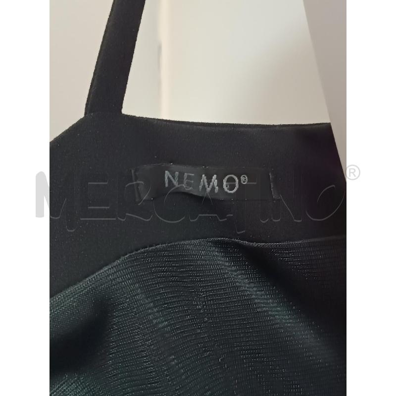 VESTITO DONNA NEMO BRETELLE INCROCCI BIANCO NERO DAVANTI  | Mercatino dell'Usato Torino tenivelli 5