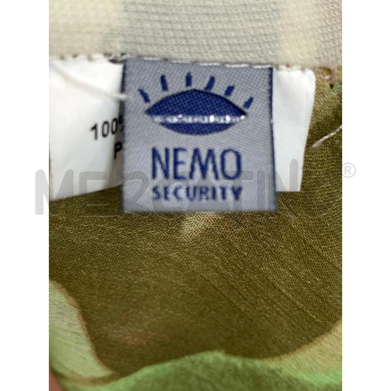 VESTITO DONNA NEMO BRETELLE VERDE GIALLO MARRONE  FIORE ROSA  | Mercatino dell'Usato Torino tenivelli 5