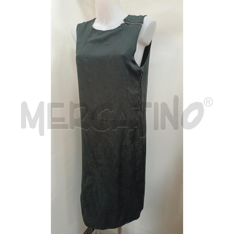 VESTITO DONNA NO NU NERO SMANICATO SPACCO DAVANTI LATERALE  | Mercatino dell'Usato Torino tenivelli 1