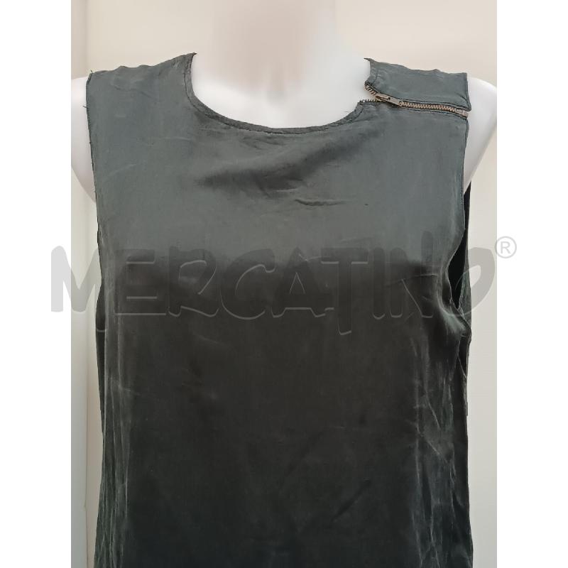 VESTITO DONNA NO NU NERO SMANICATO SPACCO DAVANTI LATERALE  | Mercatino dell'Usato Torino tenivelli 2