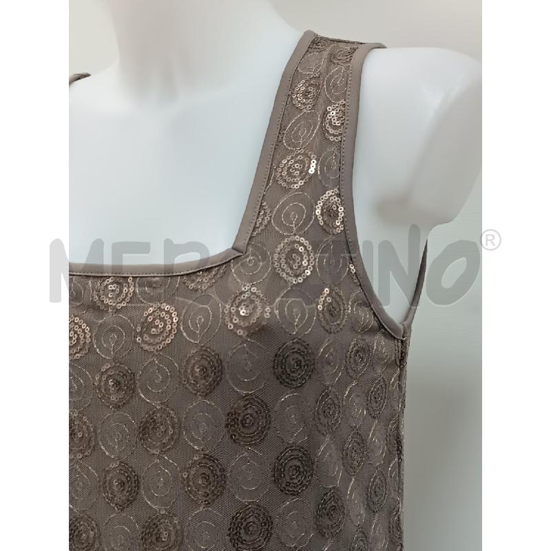 VESTITO DONNA OLTRE PIZZO MARRONE SMANICATO  | Mercatino dell'Usato Torino tenivelli 2