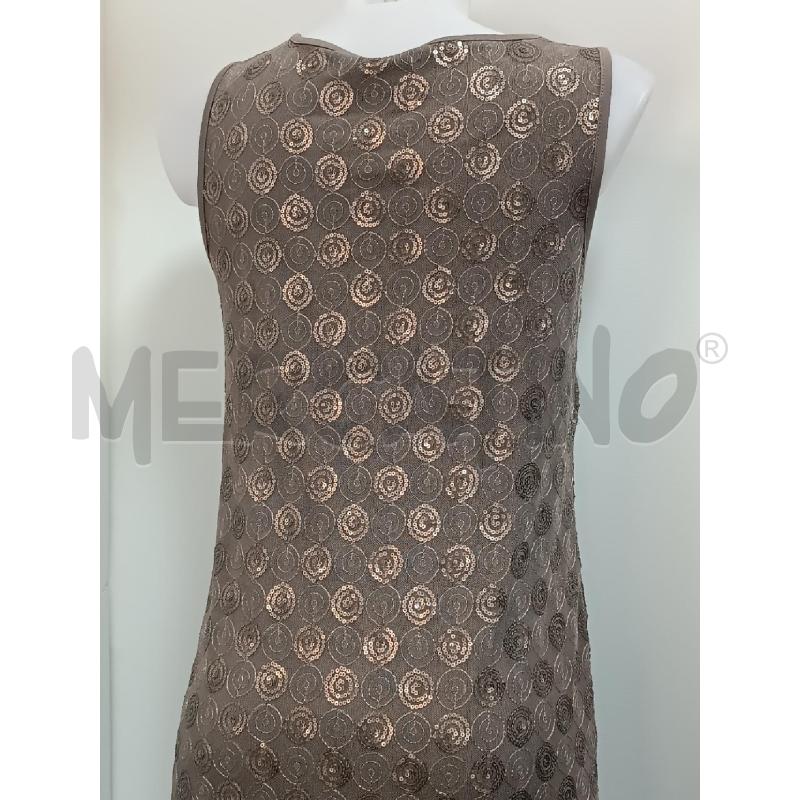 VESTITO DONNA OLTRE PIZZO MARRONE SMANICATO  | Mercatino dell'Usato Torino tenivelli 4