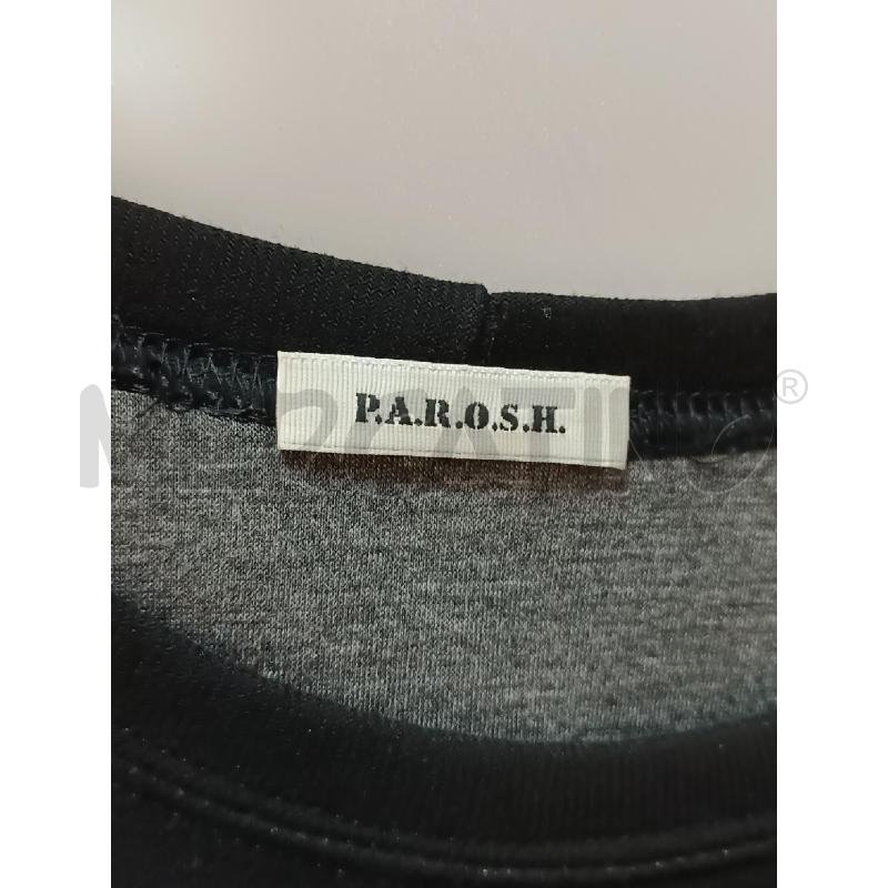 VESTITO DONNA PAROSH NERO SMANICATO FIORE FRANGE  | Mercatino dell'Usato Torino tenivelli 4