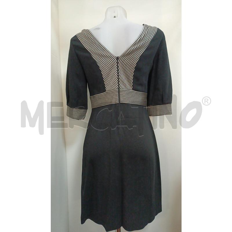 VESTITO DONNA PENNYBLACK NERO RIGHE BIANCHE | Mercatino dell'Usato Torino tenivelli 4