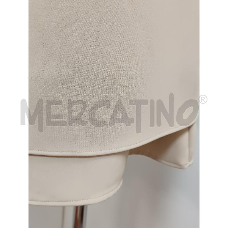 VESTITO DONNA PENNYBLACK SMANICATO BEIGE INSERTI RIGIDO AL COLLO  | Mercatino dell'Usato Torino tenivelli 3