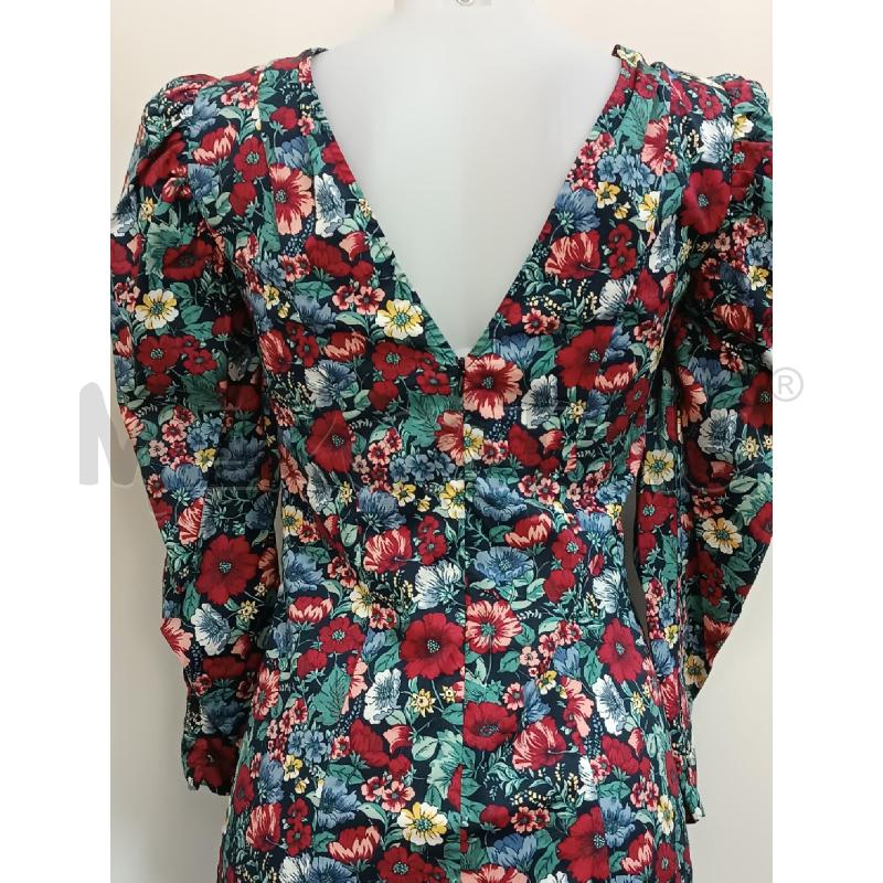 VESTITO DONNA PEPE JEANS FLOREALE ROSSO BLU VERDE | Mercatino dell'Usato Torino tenivelli 4
