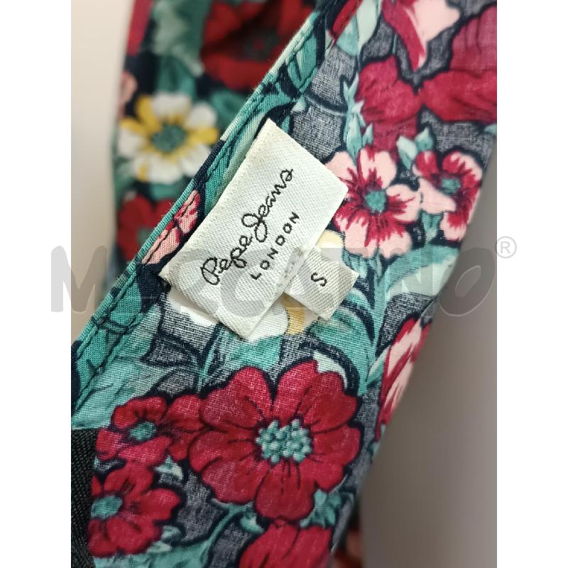 VESTITO DONNA PEPE JEANS FLOREALE ROSSO BLU VERDE | Mercatino dell'Usato Torino tenivelli 5