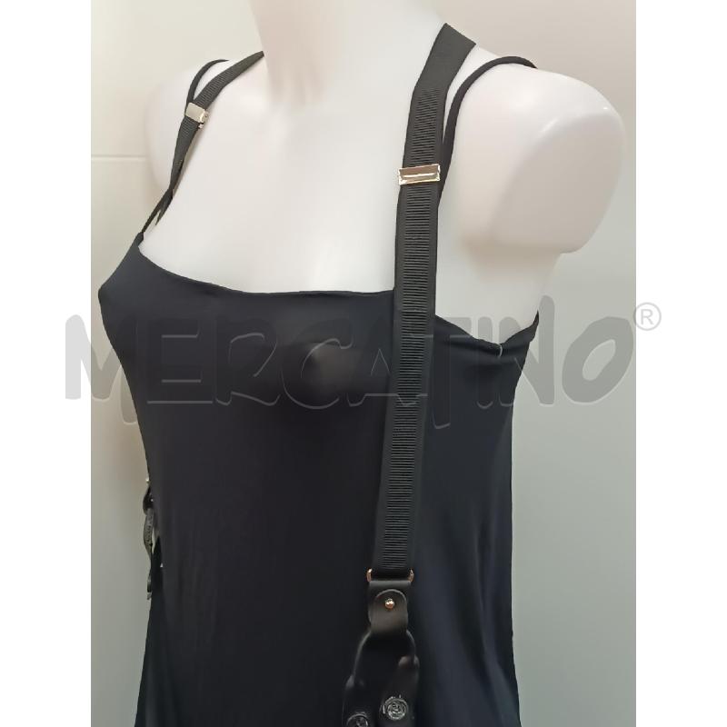 VESTITO DONNA PIERANTONIO GASPARI NERO BRETELLE | Mercatino dell'Usato Torino tenivelli 3