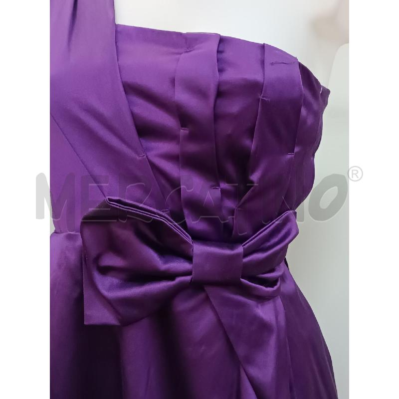 VESTITO DONNA PINKO DI RASO VIOLA MONOSPALLA  | Mercatino dell'Usato Torino tenivelli 2