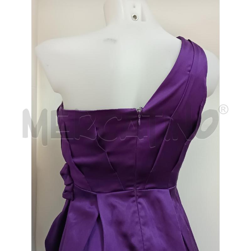 VESTITO DONNA PINKO DI RASO VIOLA MONOSPALLA  | Mercatino dell'Usato Torino tenivelli 4