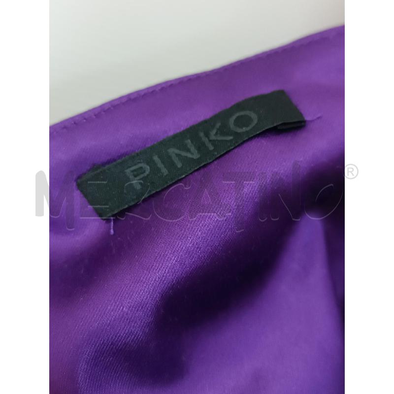 VESTITO DONNA PINKO DI RASO VIOLA MONOSPALLA  | Mercatino dell'Usato Torino tenivelli 5