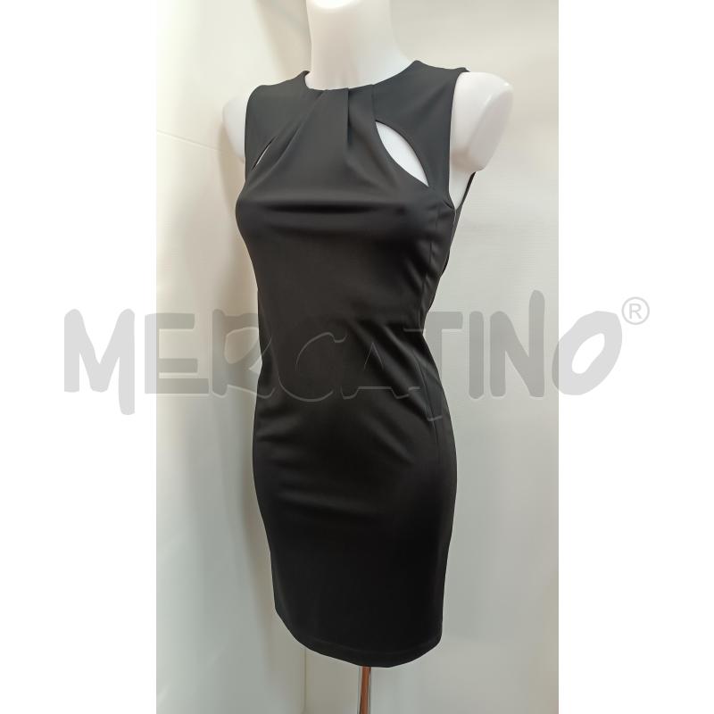 VESTITO DONNA PINKO NERO SMANICATO TUBINO ZIP DORATO DIETRO  | Mercatino dell'Usato Torino tenivelli 1