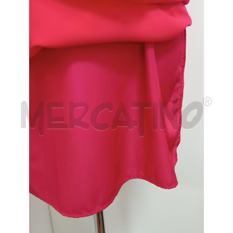 VESTITO DONNA PINKO ROSSO FRAGOLA 1/2MANICA VOLANT  | Mercatino dell'Usato Torino tenivelli 3