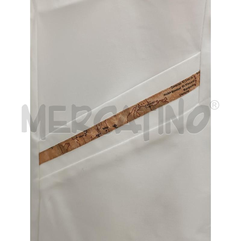 VESTITO DONNA PRIMACLASSE BIANCO RIGHE BEIGE MONDO | Mercatino dell'Usato Torino tenivelli 3