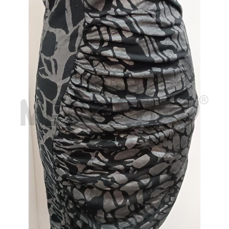 VESTITO DONNA RELIGION NERO SMANICATO MACULATO ECOPELLE  | Mercatino dell'Usato Torino tenivelli 3