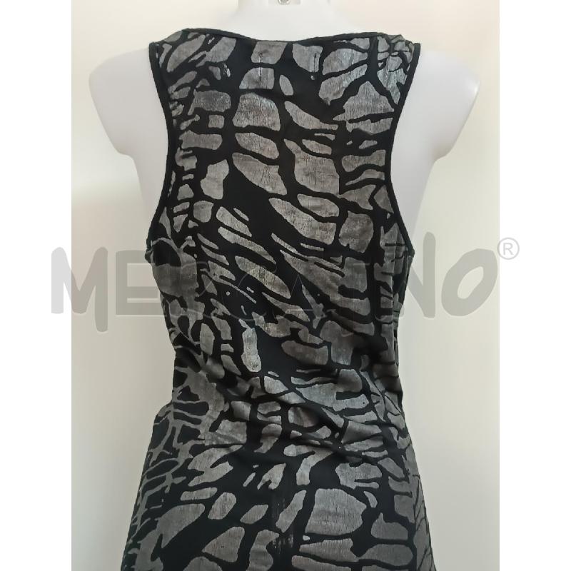 VESTITO DONNA RELIGION NERO SMANICATO MACULATO ECOPELLE  | Mercatino dell'Usato Torino tenivelli 4