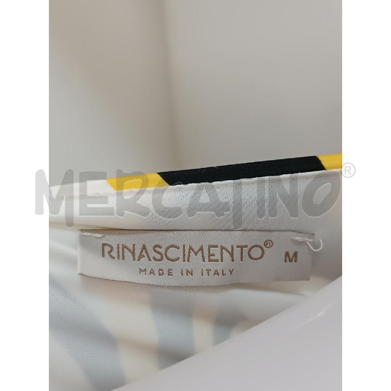 VESTITO DONNA RINASCIMENTO BIANCO SMANICATO FANTASIA GIALLO NERO  | Mercatino dell'Usato Torino tenivelli 5