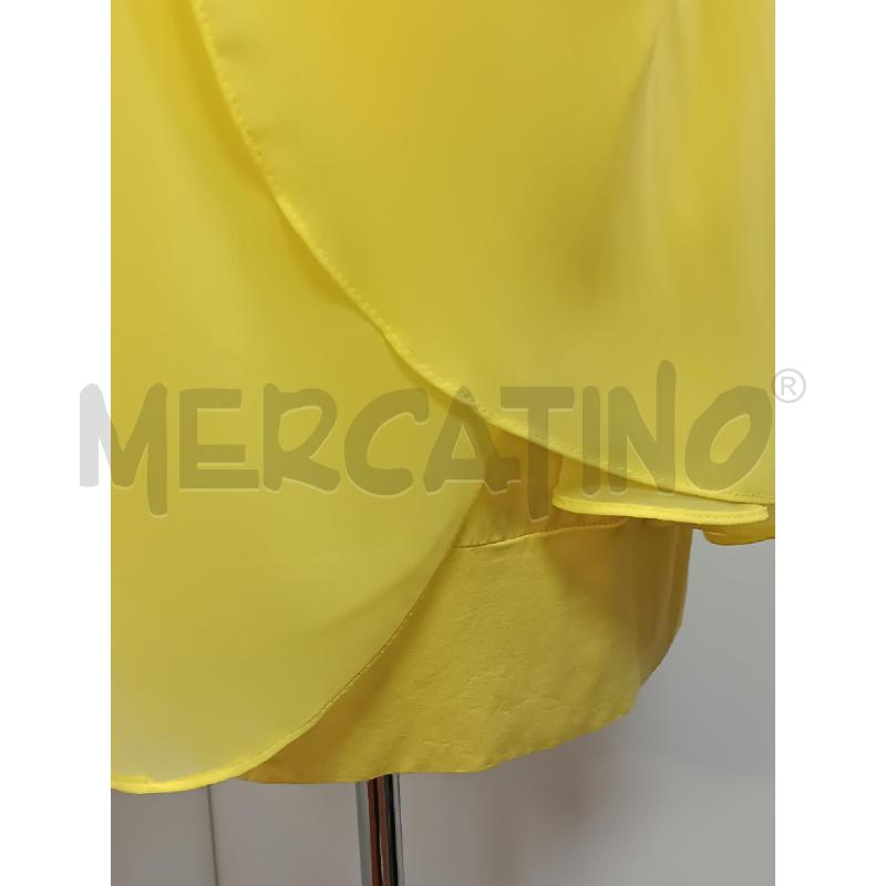 VESTITO DONNA RINASCIMENTO GIALLO ACCESO SMANICATO  | Mercatino dell'Usato Torino tenivelli 3