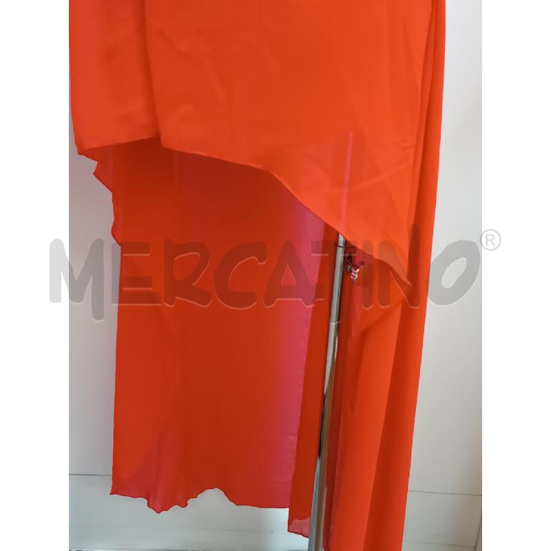 VESTITO DONNA ROSSO GONNA VOLLANT COLLO CON FIOCCO  | Mercatino dell'Usato Torino tenivelli 4