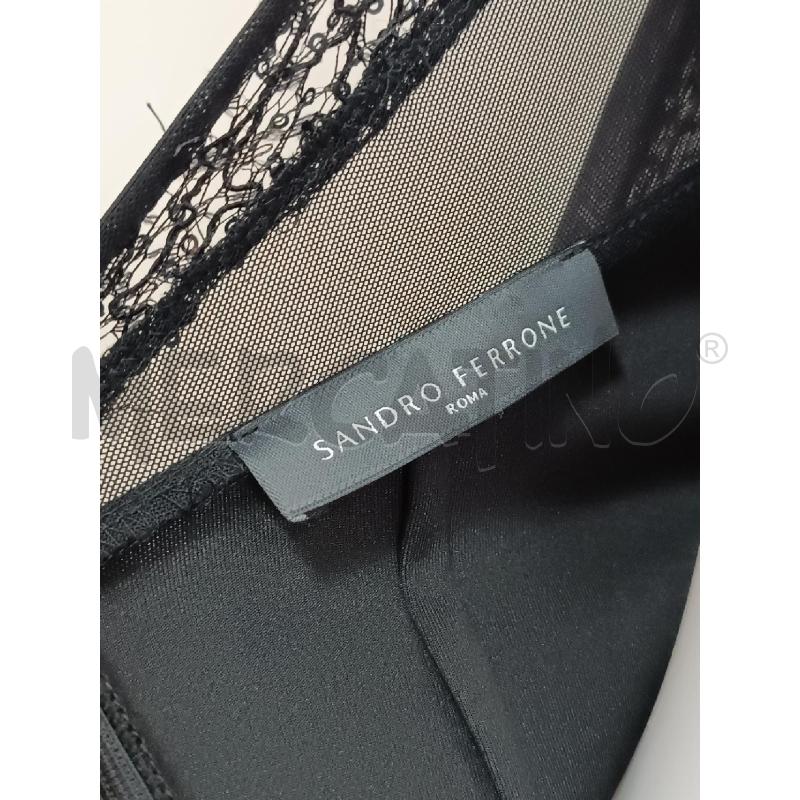 VESTITO DONNA SANDRO FERRONE A TUBINO ELASTICIZZATO MANICHE PIZZO  | Mercatino dell'Usato Torino tenivelli 4