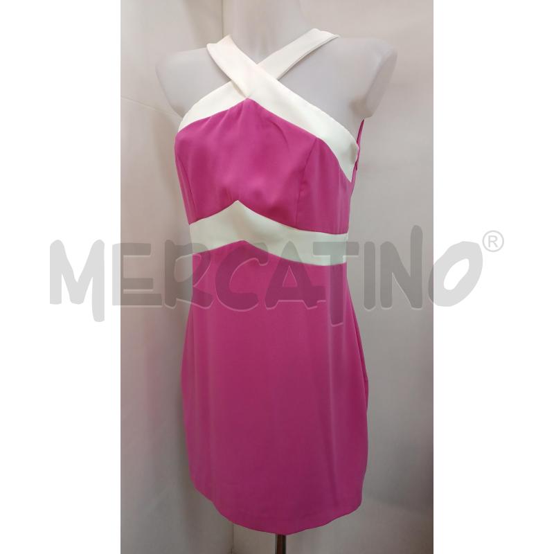 VESTITO DONNA SANDRO FERRONE ROSA ACCESO E INSERTI BIANCO  | Mercatino dell'Usato Torino tenivelli 1