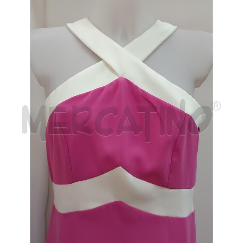 VESTITO DONNA SANDRO FERRONE ROSA ACCESO E INSERTI BIANCO  | Mercatino dell'Usato Torino tenivelli 2
