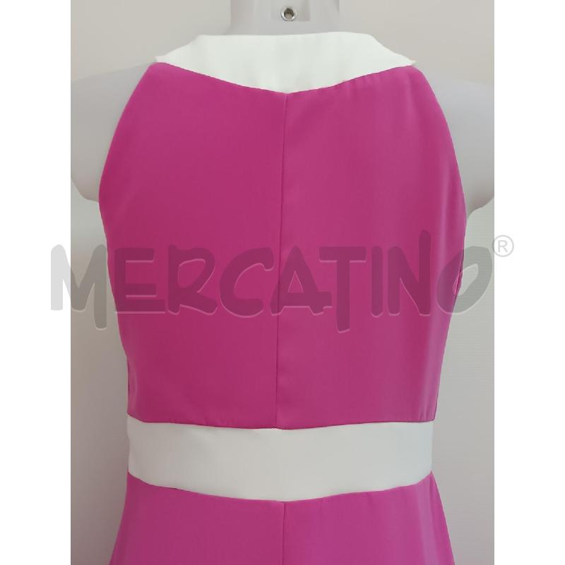 VESTITO DONNA SANDRO FERRONE ROSA ACCESO E INSERTI BIANCO  | Mercatino dell'Usato Torino tenivelli 3