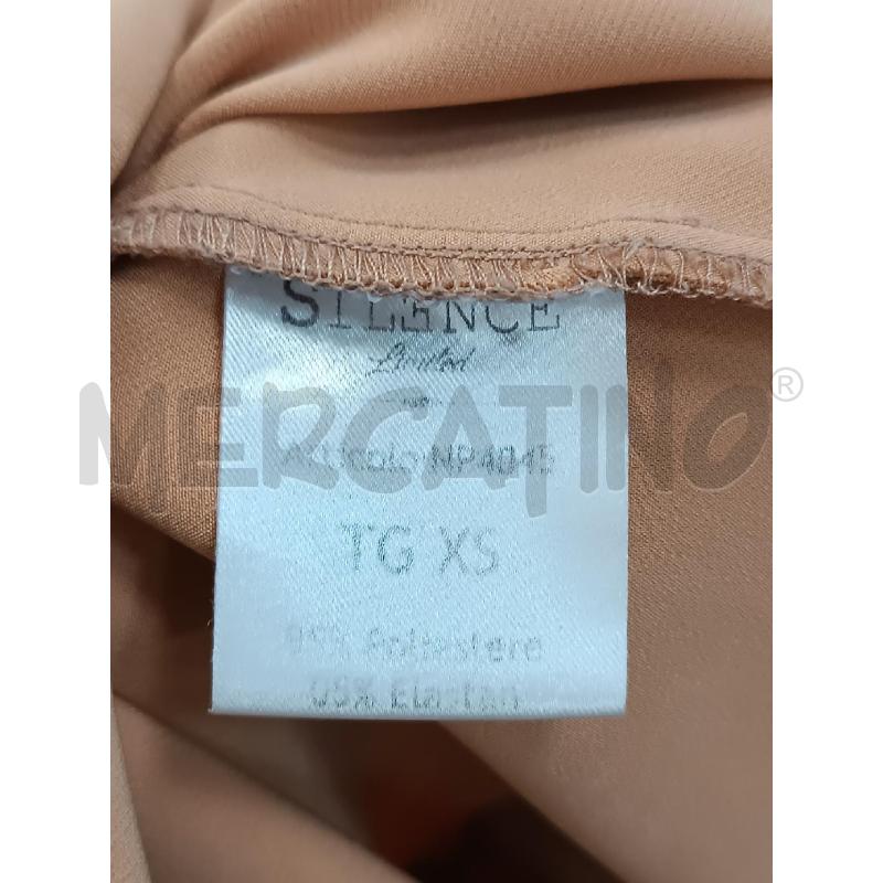 VESTITO DONNA SILENCE BEIGE BRETELLE  | Mercatino dell'Usato Torino tenivelli 5