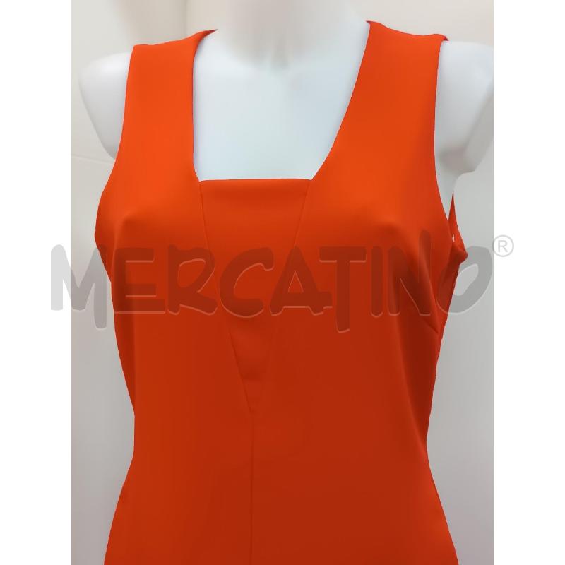VESTITO DONNA SISLEY ROSSO SMANICATO  | Mercatino dell'Usato Torino tenivelli 2