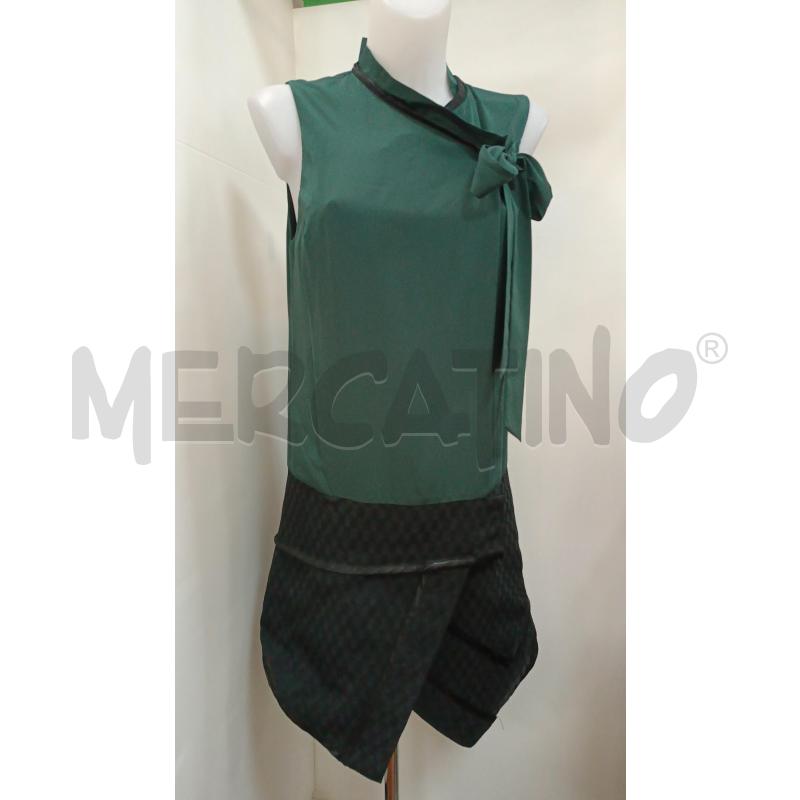 VESTITO DONNA SPACE STYLE CONCEPT VERDE NERO  | Mercatino dell'Usato Torino tenivelli 1