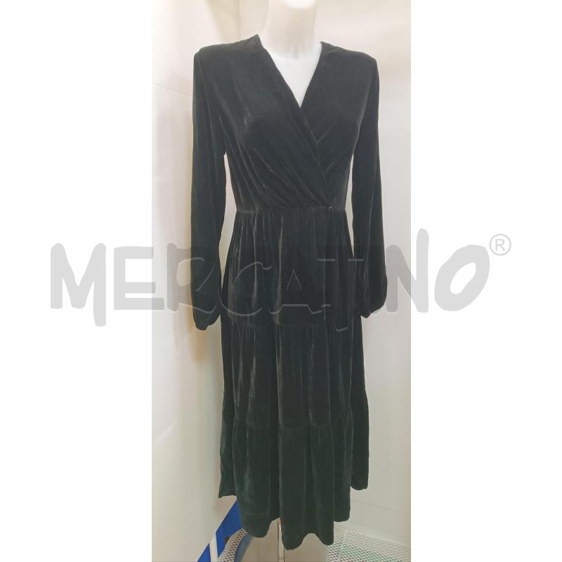 VESTITO DONNA STEFANEL NERO MANICA LUNGA EFFETTO VELLUTO LISCIO | Mercatino dell'Usato Torino tenivelli 1