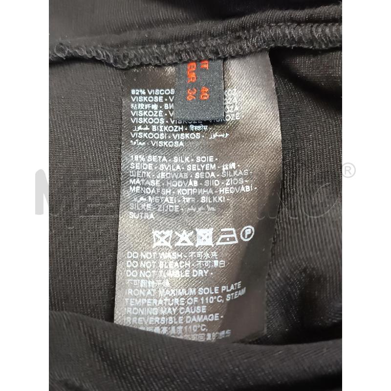 VESTITO DONNA STEFANEL NERO MANICA LUNGA EFFETTO VELLUTO LISCIO | Mercatino dell'Usato Torino tenivelli 5
