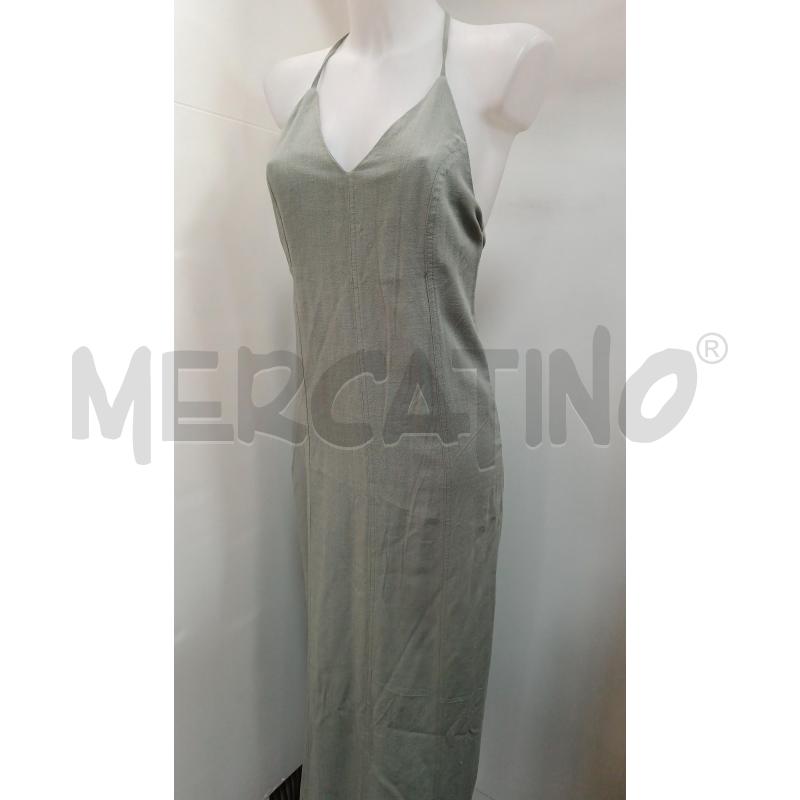 VESTITO DONNA STRADIVARIUS VERDE SALVIA BRETELLE MISCOLINO  | Mercatino dell'Usato Torino tenivelli 1