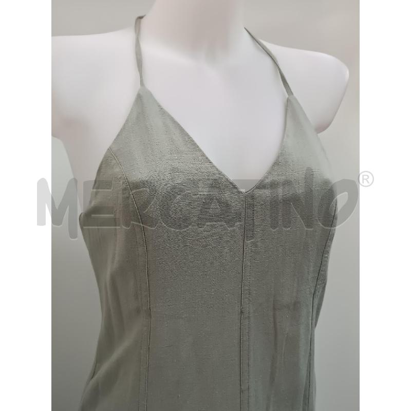 VESTITO DONNA STRADIVARIUS VERDE SALVIA BRETELLE MISCOLINO  | Mercatino dell'Usato Torino tenivelli 2