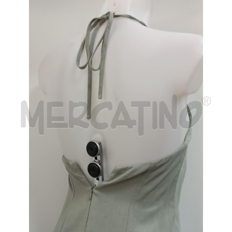 VESTITO DONNA STRADIVARIUS VERDE SALVIA BRETELLE MISCOLINO  | Mercatino dell'Usato Torino tenivelli 3