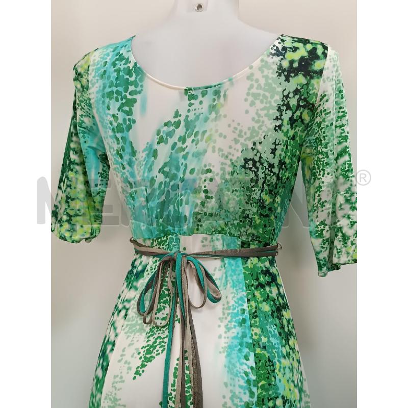 VESTITO DONNA TONET VERDE BIANCO GIALLO  | Mercatino dell'Usato Torino tenivelli 3