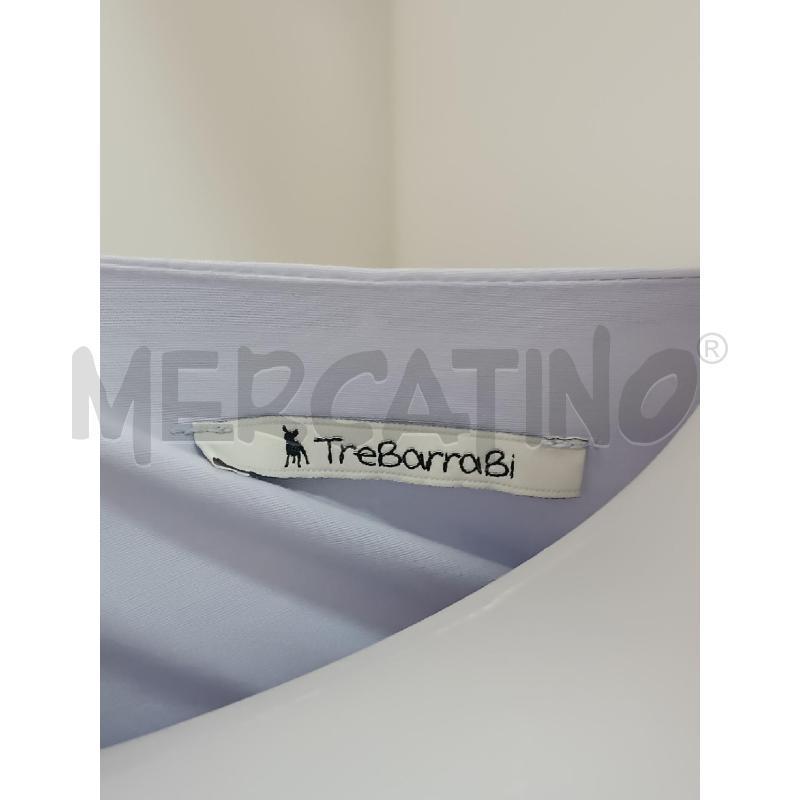 VESTITO DONNA TREBARRABI AZZURRO SMANICATO  | Mercatino dell'Usato Torino tenivelli 5