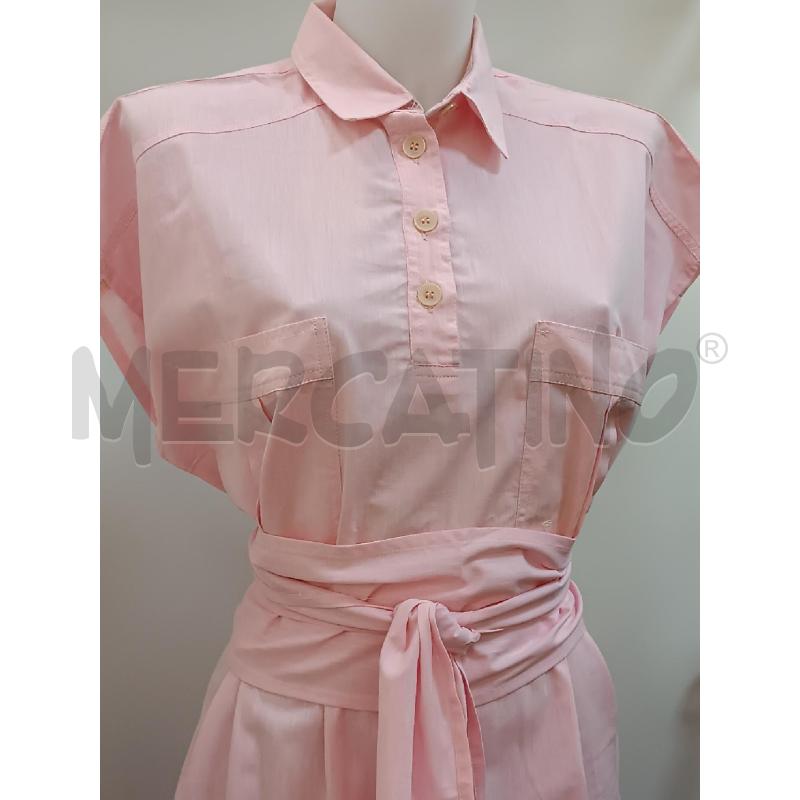 VESTITO DONNA TRUSSARDI COTONE ROSA SMANICATO  | Mercatino dell'Usato Torino tenivelli 2